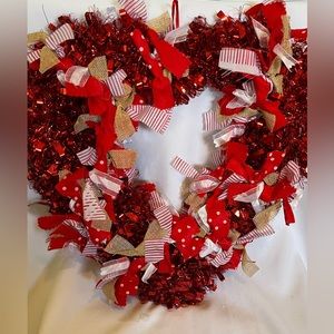 Beautiful Red Heart Hanging Art